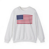 USA American Flag Logo Unisex Heavy Blend Crewneck Sweatshirt