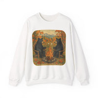 Adirondack Chairs Marshmallow Roasting Bears Unisex Heavy Blend Crewneck Sweatshirt