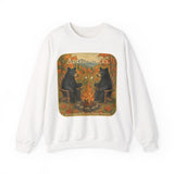 Adirondack Chairs Marshmallow Roasting Bears Unisex Heavy Blend Crewneck Sweatshirt