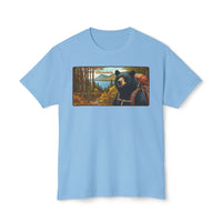 Adirondacks Woods Waters Wild Peaks Black Bear HD Cotton T-Shirt