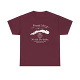 Fourth Lake No Salt No Sharks Unisex 100% Cotton Tee