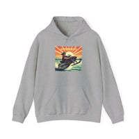 Lady Rider Snowmobile the Adirondacks Unisex Heavy Blend Hoodie