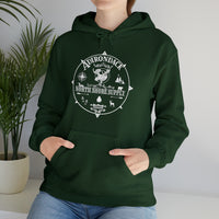 Adirondack North Shore Supply White Logo Unisex Heavy Blend Hoodie