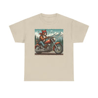 Pittie Motorcycle Adirondacks Unisex 100% Cotton Tee