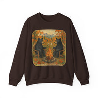 Adirondack Chairs Marshmallow Roasting Bears Unisex Heavy Blend Crewneck Sweatshirt