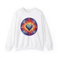 Colorful Heart Unisex Heavy Blend Crewneck Sweatshirt