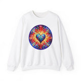 Colorful Heart Unisex Heavy Blend Crewneck Sweatshirt