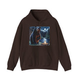 Black Bear Night Lights Unisex Heavy Blend™ Hooded Sweatshirt