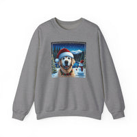 Golden Retriever Unisex Holiday Crewneck Sweatshirt 2