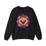 Colorful Heart Unisex Heavy Blend Crewneck Sweatshirt