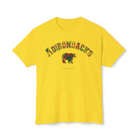 Adirondacks Black Bear Yellow Tartan Plaid HD Cotton T-Shirt