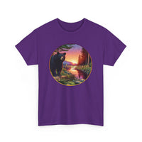 Black Bear Sunset Unisex 100% Cotton Tee