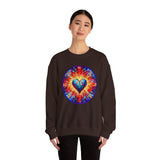 Colorful Heart Unisex Heavy Blend Crewneck Sweatshirt