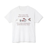 Fishing Wisdom with a Twist HD Cotton T-Shirt