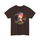 Black Bear Sunset Unisex 100% Cotton Tee