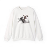 Moose Snowmobile Unisex Heavy Blend Crewneck Sweatshirt