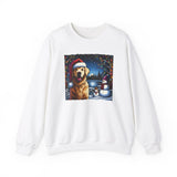 Golden Retriever Unisex Holiday Crewneck Sweatshirt 1