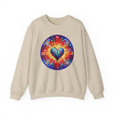 Colorful Heart Unisex Heavy Blend Crewneck Sweatshirt