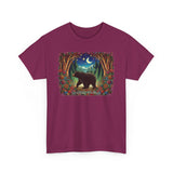 Boho Black Bear Forest Unisex 100% Cotton Tee