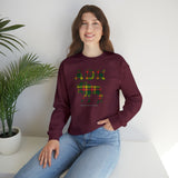 Plaid ADK Moose Unisex Heavy Blend Crewneck Sweatshirt