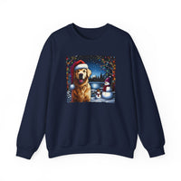 Golden Retriever Unisex Holiday Crewneck Sweatshirt 1