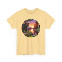 Black Bear Sunset Unisex 100% Cotton Tee