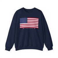 USA American Flag Logo Unisex Heavy Blend Crewneck Sweatshirt