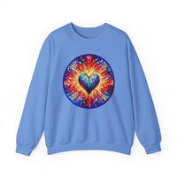 Colorful Heart Unisex Heavy Blend Crewneck Sweatshirt