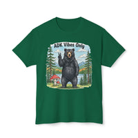 ADK Vibes Only Black Bear HD Cotton Unisex T-Shirt