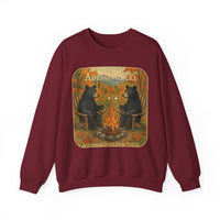 Adirondack Chairs Marshmallow Roasting Bears Unisex Heavy Blend Crewneck Sweatshirt