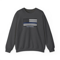 Stand For Blue Unisex Heavy Blend Crewneck Sweatshirt