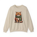 Cranky Orange Cat Unisex Heavy Blend Crewneck Sweatshirt