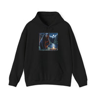 Black Bear Night Lights in the Adirondacks Unisex Heavy Blend Hoodie