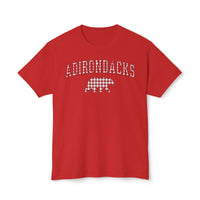 Adirondacks Black Bear Red Gingham HD Cotton T-Shirt