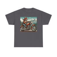 Pittie Motorcycle Adirondacks Unisex 100% Cotton Tee