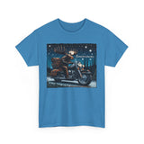 Night Riding Moose Motorcycle Adirondacks Unisex 100% Cotton Tee