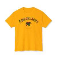 Adirondacks Black Bear Yellow Tartan Plaid HD Cotton T-Shirt