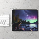 Black Bear Lake Northern Lights Gaming Mouse Pad