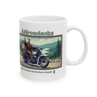 Teddy Roosevelt Adirondacks Motorcycle Ceramic Mug (11oz or 15oz)