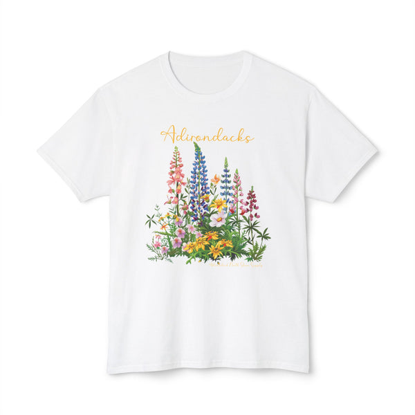 Adirondacks Colorful Wildflowers HD Cotton T-shirt