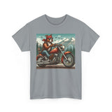 Pittie Motorcycle Adirondacks Unisex 100% Cotton Tee