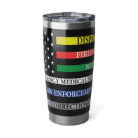 First Responders 20oz Double-Wall Insulated Stainless Steel Hot or Cold Tumbler