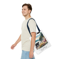 Black Bear Beach Bear Poly Tote Bag