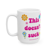 This Doesn't Suck Hippy Daisies Ceramic Mug (15oz)