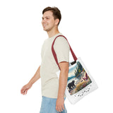 Black Bear Beach Bear Poly Tote Bag