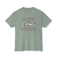 Fishing Wisdom with a Twist HD Cotton T-Shirt