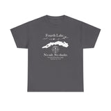 Fourth Lake No Salt No Sharks Unisex 100% Cotton Tee