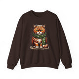 Cranky Orange Cat Unisex Heavy Blend Crewneck Sweatshirt