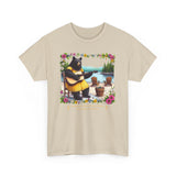 Black Bear Folk Singer Adirondacks Unisex 100% Cotton Tee