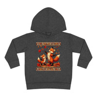 Sweet Fall Foxes Toddler Pullover Fleece Unisex Hoodie